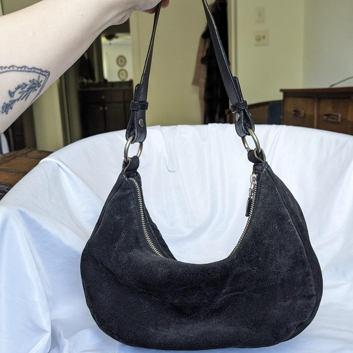 バッグ RALPH LAUREN Hobo Suede Bag Y2K Vintage RALPH LAUREN Hobo Suede Bag Y2K Vintage