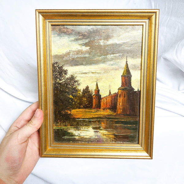 English Water Landscape Painting Print