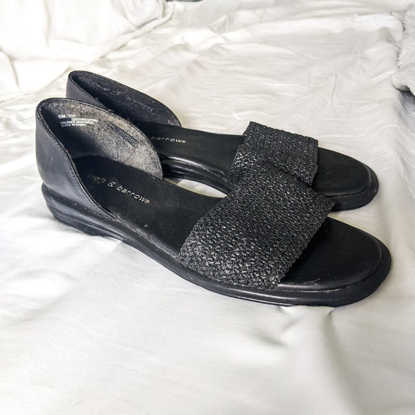Black Cutout Sandals
