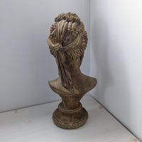 Vintage Female Head Bust Sculpture