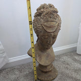 Vintage Female Head Bust Sculpture