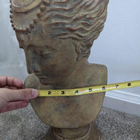 Vintage Female Head Bust Sculpture