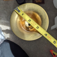 18" Heavy Brass Extra Large Candlestick Holder