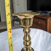 18" Heavy Brass Extra Large Candlestick Holder