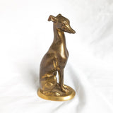Vintage Brass Whippet Greyhound Figurine