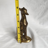 Vintage Brass Whippet Greyhound Figurine