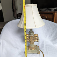 Palm Scroll Vintage Crackle Gold Leaf Style Lamp