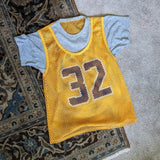 Vintage Mesh Layered Lakers 32 Jersey Shirt