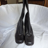 Nine West Vintage Black Leather Tall Boots