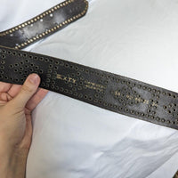 Vintage Italian Leather Studded Belt
