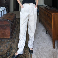 Vintage Liz Claiborne Liz Sport Linen Blend Tan Trousers