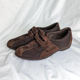 Vintage Brown Sporty Suede Sneakers