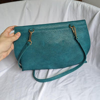 Anthropologie Dreia Teal Leather Tassel Envelope Crossbody Bag by Street Level