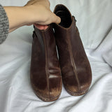 Dansko Brown Leather Clog Boots 36