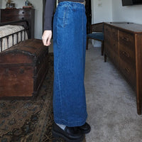 Vintage Denim Maxi Skirt