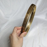 Vintage Oval Gold Tone Framed Hanging Decorative Mirror