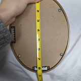 Vintage Oval Gold Tone Framed Hanging Decorative Mirror
