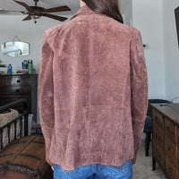 Vintage Relativity Brown Leather Suede Zip Up Jacket