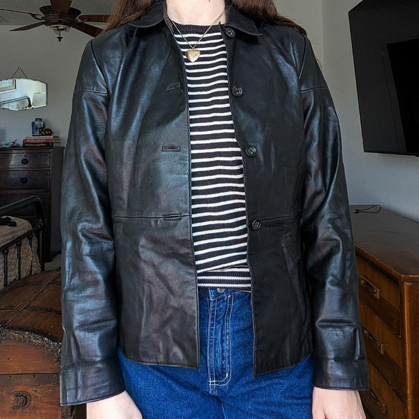 Vintage Y2K Banana Republic Leather Jacket