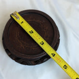Vintage Andrea by Sadek Chinoiserie Style Crane Lidded Ginger Jar with Wooden Base