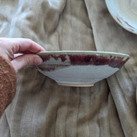 Set of Three Artisan Signed Handmade Studio Pottery Ceramic Glazed Bowls