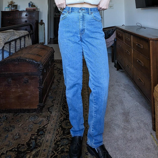 Vintage Calvin Klein Denim High Rise Straight Leg Worn In Jeans