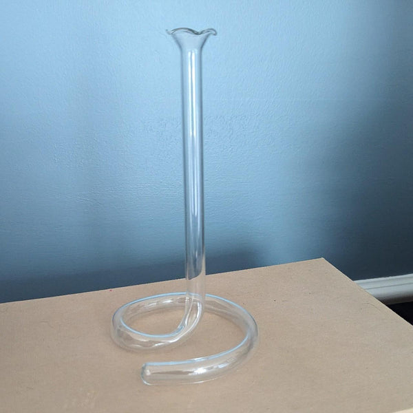 Vintage Curved Glass Test Tube Style Bud Vase