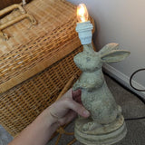 Neutral Bunny Rabbit Decorative Murobello USA Made Lamp