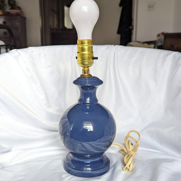 Vintage Blue Ceramic Traditional Style Decorative Lamp