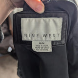 Vintage Y2K Nine West Long Black Classic Leather Jacket
