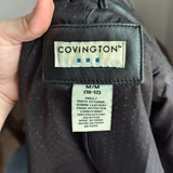 Vintage Covington Black Leather Blazer Style Jacket
