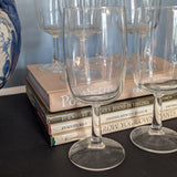 Set of 8 Vintage Wine Glasses