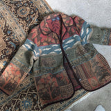 Vintage Sonoma Wool Blend Cabin In The Woods Landscape Scene Jacket