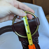 Vintage Ralph Lauren Brown Braided Oversized Chunky Belt