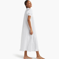 Hill House Home Caroline Nap Dress in Sheer White Swiss Dot