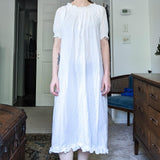 Hill House Home Caroline Nap Dress in Sheer White Swiss Dot