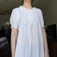 Hill House Home Caroline Nap Dress in Sheer White Swiss Dot