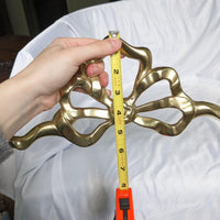 Brass Ribbon Bow Vintage Wall Swag Pediment