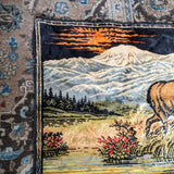Vintage Wildlife Deer Tapestry Art