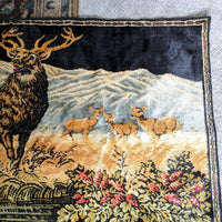 Vintage Wildlife Deer Tapestry Art