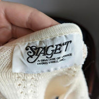 Staget Vintage Eyelet Short Sleeve Sweater Blouse