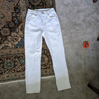 Good American White Skinny Straight Leg Jeans