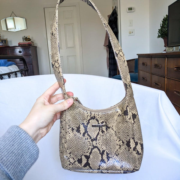 NINE WEST JAYA faux snakeskin Crossbody purse