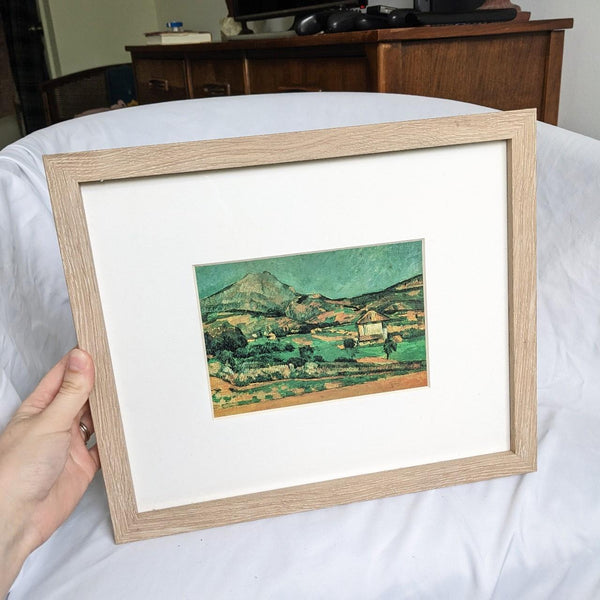 Framed Vintage Cezanne Landscape Art Print