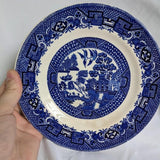 Pair of Mix Matched Antique Blue Willow 7" Plates