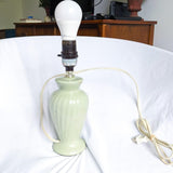 Mint Green Vintage Ceramic Urn Small Lamp