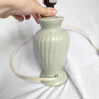 Mint Green Vintage Ceramic Urn Small Lamp