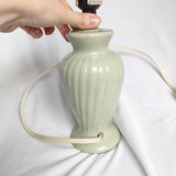 Mint Green Vintage Ceramic Urn Small Lamp
