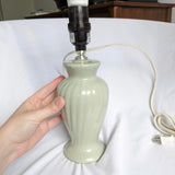 Mint Green Vintage Ceramic Urn Small Lamp