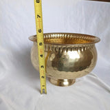 Vintage Gold Tone Footed Vase